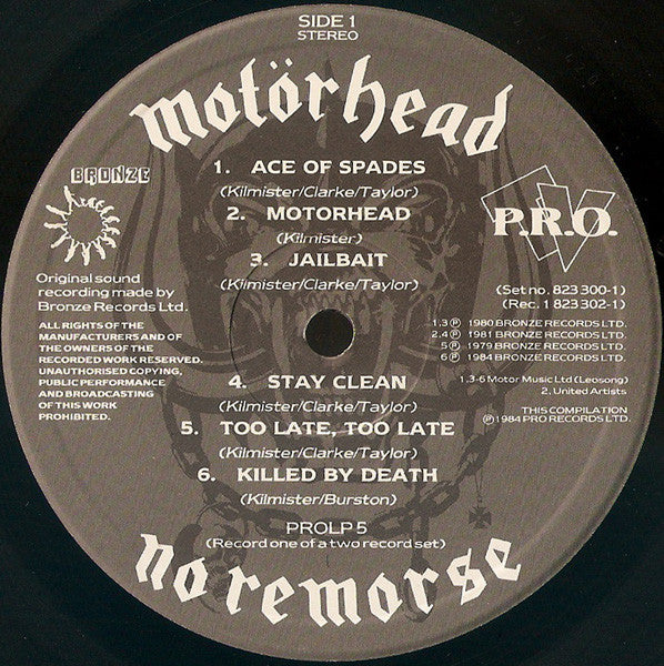 Motörhead : No Remorse (2xLP, Comp, Ltd, S/Edition, Lea)