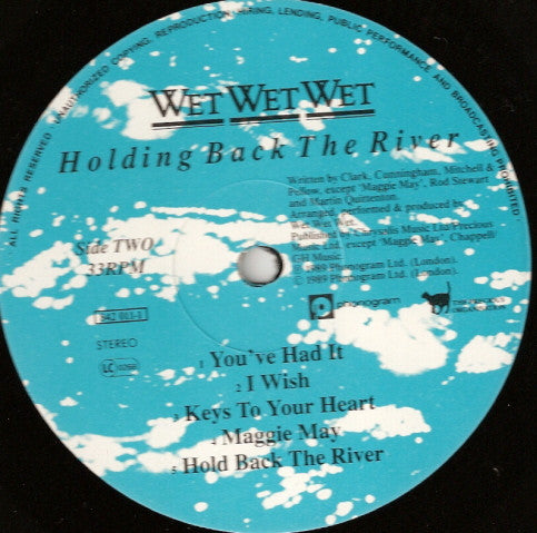 Wet Wet Wet : Holding Back The River (LP, Album)