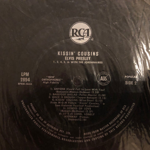 Elvis Presley : Kissin' Cousins (LP, Album, Mono)