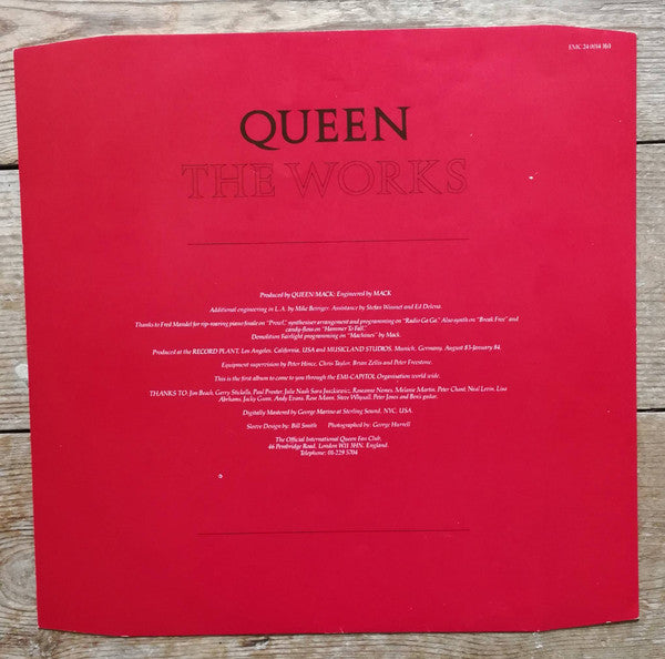 Queen : The Works (LP, Album, Sla)