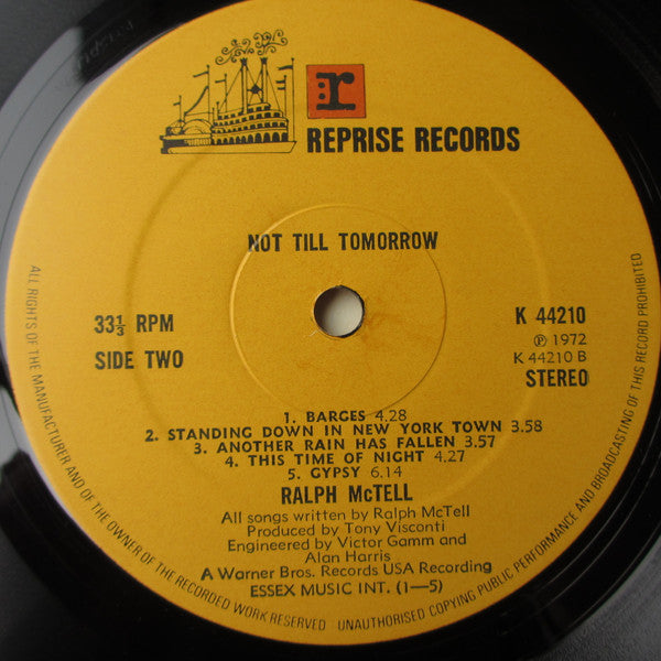 Ralph McTell : Not Till Tomorrow (LP, Album)