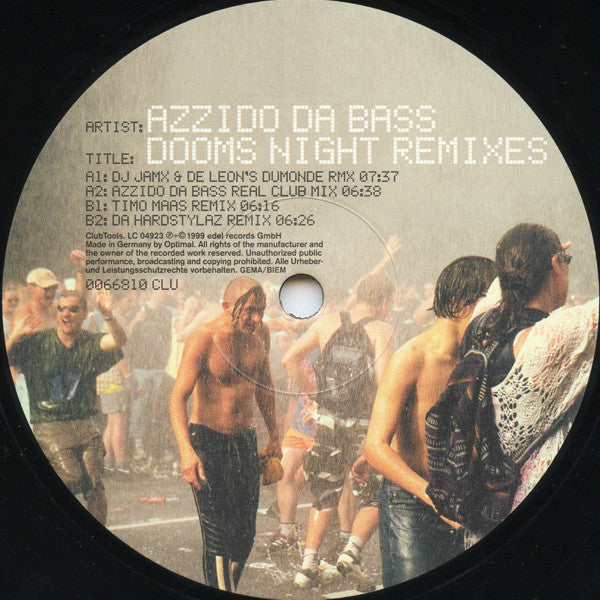 Azzido Da Bass : Dooms Night (Remixes) (12")