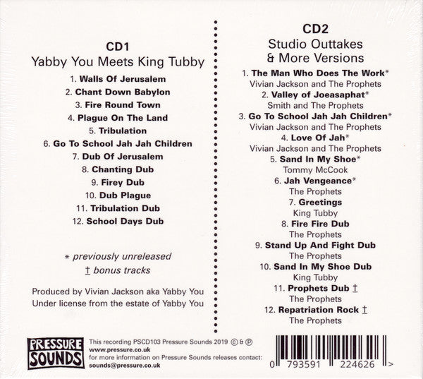 Yabby You Meets King Tubby : Walls Of Jerusalem (2xCD, Album, RE)