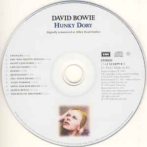 David Bowie : Hunky Dory (CD, Album, MP, RE, RM)