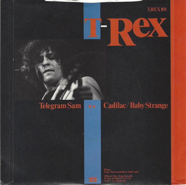 T-Rex* : Telegram Sam (7", Single, RE)