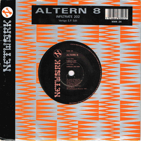 Altern 8 : Infiltrate 202 (Vertigo E.P. Edit) (7", Single)