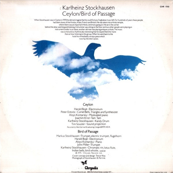 Karlheinz Stockhausen : Ceylon / Bird Of Passage (LP, Album)