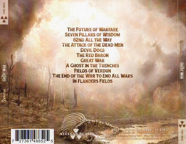 Sabaton : The Great War (CD, Album)