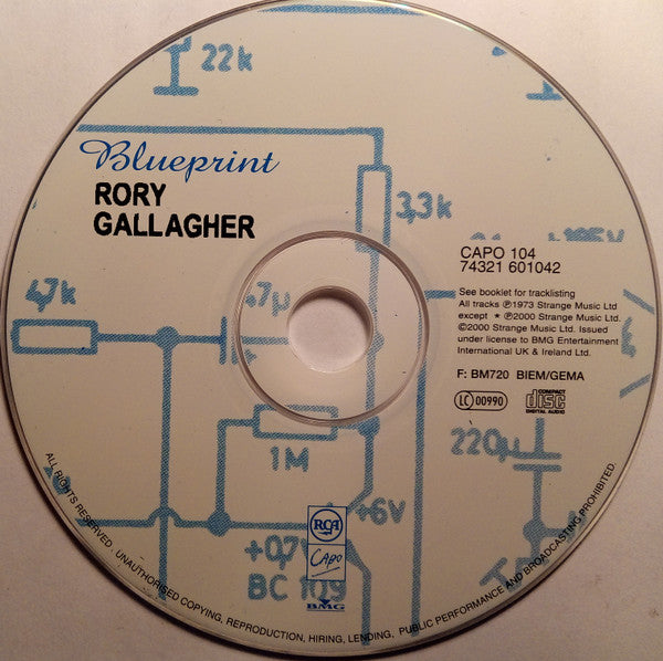 Rory Gallagher : Blueprint (CD, Album, RE, RM)