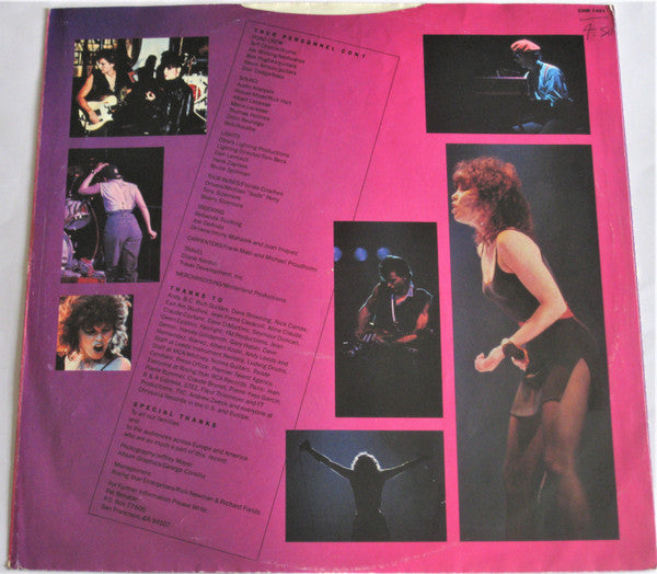 Pat Benatar : Live From Earth (LP, Album)