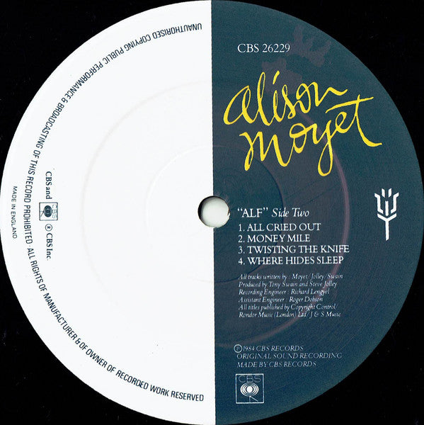 Alison Moyet : Alf (LP, Album, Blu)