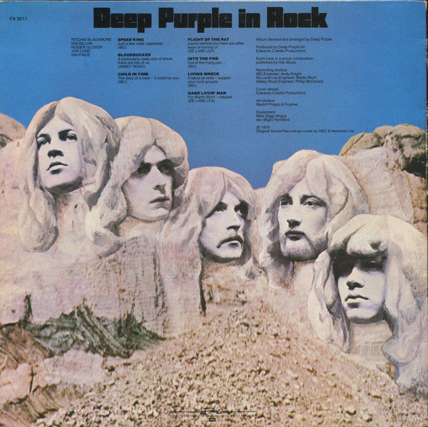 Deep Purple : In Rock (LP, Album, RE)