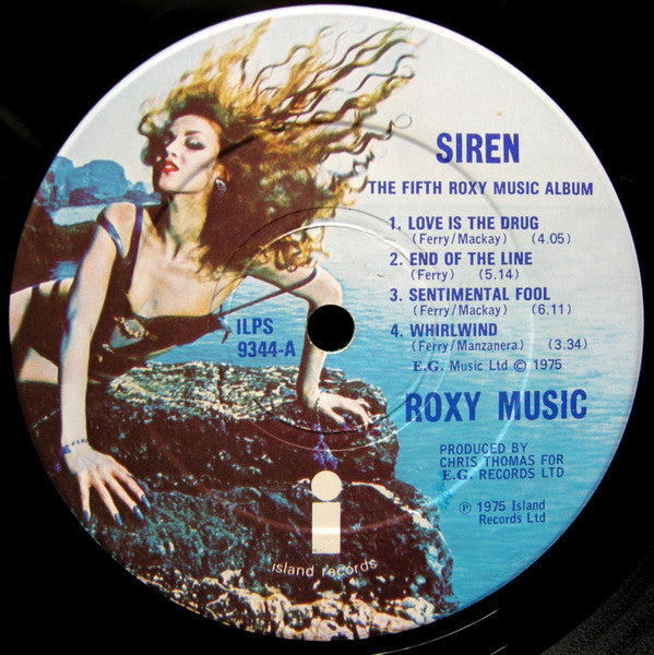 Roxy Music : Siren (LP, Album, Whi)