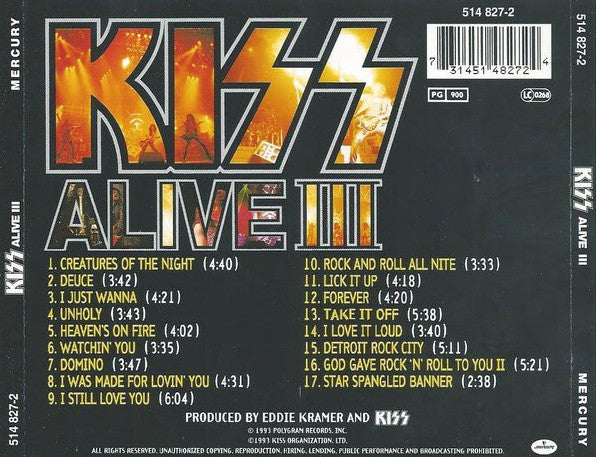 Kiss : Alive III (CD, Album, RE)