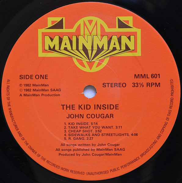 John Cougar* : The Kid Inside (LP, Album)