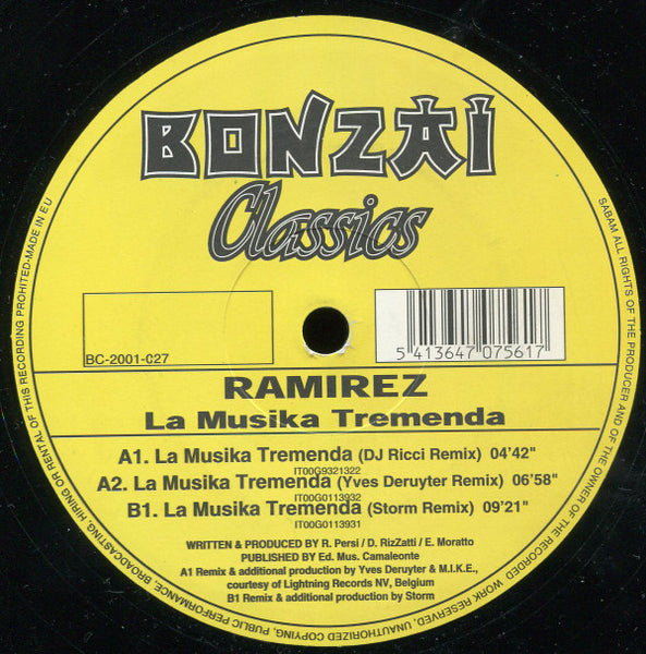 Ramirez : La Musika Tremenda (12")