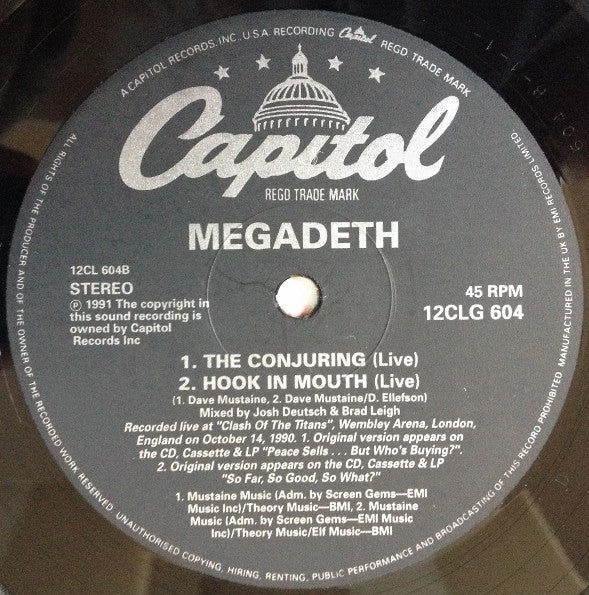 Megadeth : Hangar 18 (12", Single, Ltd, Gat)