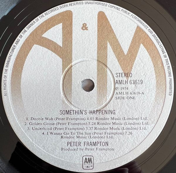 Peter Frampton : Somethin's Happening (LP, Album)