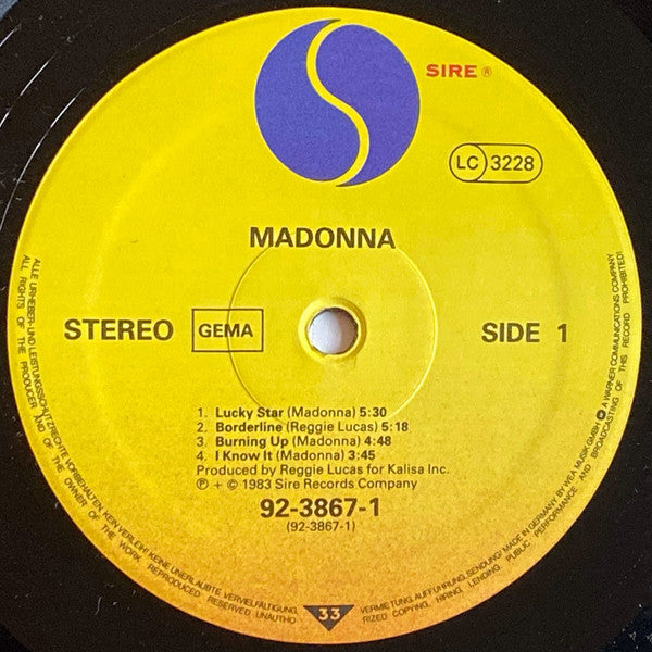 Madonna : Madonna (LP, Album)