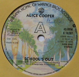 Alice Cooper : School's Out (7", RE, Bur)