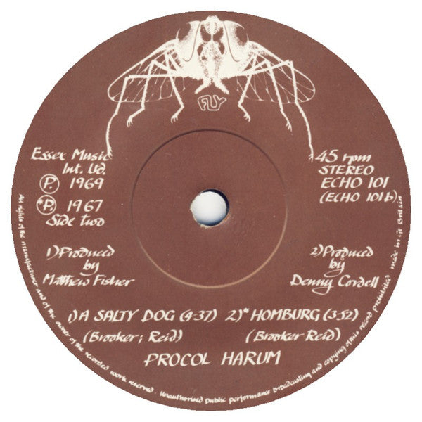 Procol Harum : A Whiter Shade Of Pale (7", Single, Mono, Sol)