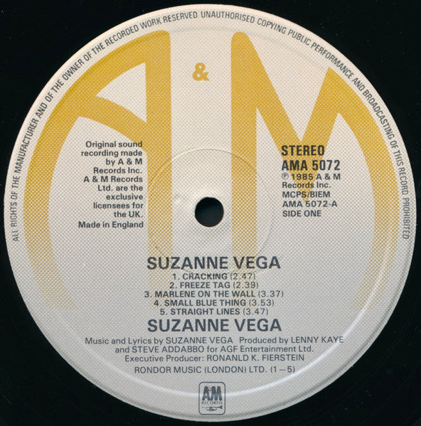 Suzanne Vega : Suzanne Vega (LP, Album)