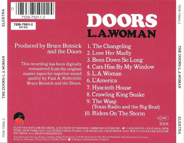 Doors* : L.A. Woman (CD, Album, RE, RM)