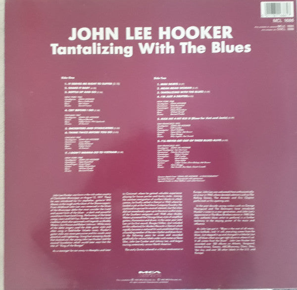 John Lee Hooker : Tantalizing With The Blues (LP, Comp, M/Print)