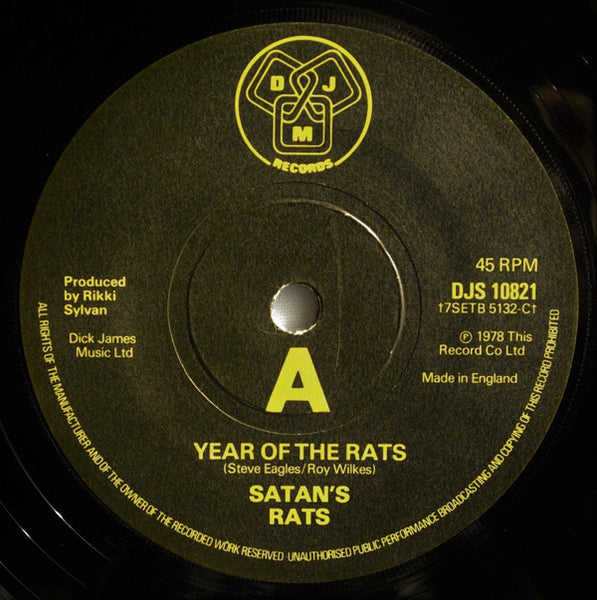 Satans Rats* : Year Of The Rats (7", Single)