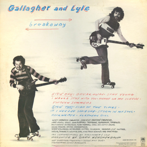 Gallagher And Lyle* : Breakaway (LP, Album)