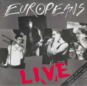 Europeans : Europeans Live (LP, Album, Ltd)