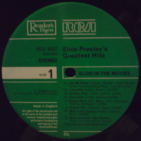 Elvis* : Elvis In The Movies (LP, Comp)