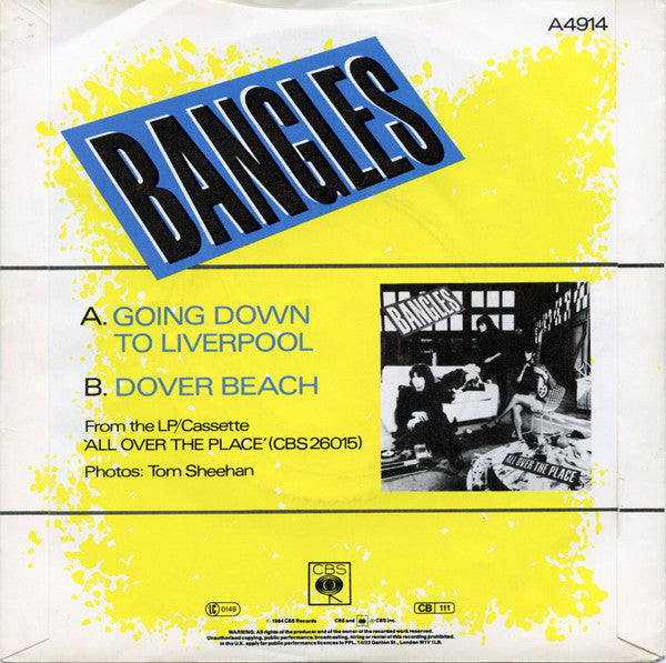 Bangles : Going Down To Liverpool (7", Single)