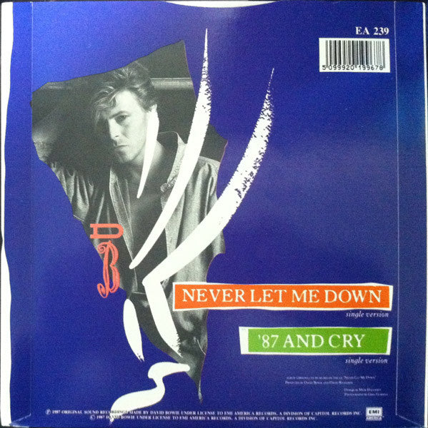 David Bowie : Never Let Me Down (Single Version) (7", Single)