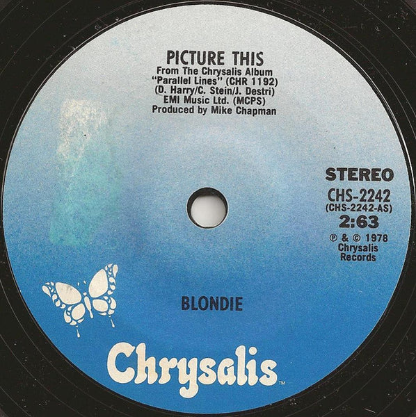 Blondie : Picture This (7", Single, Styrene, Sol)