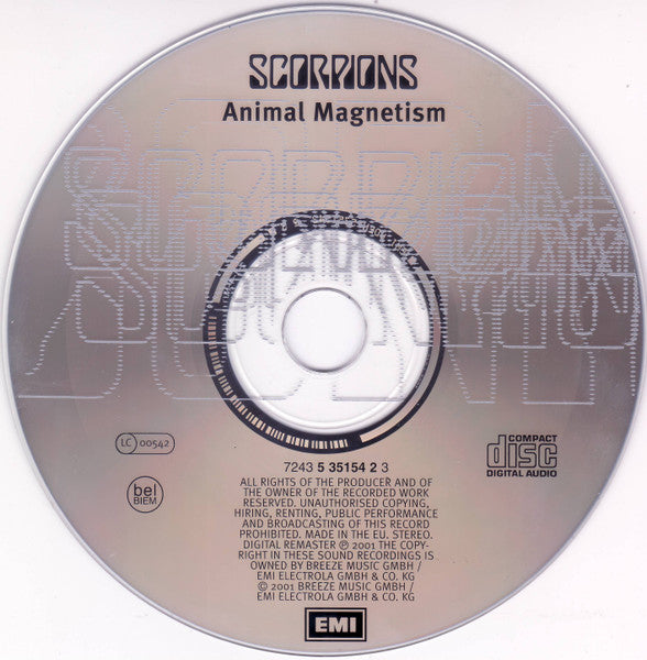 Scorpions : Animal Magnetism (CD, Album, RE, RM, RP)