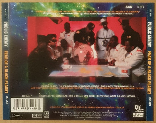 Public Enemy : Fear Of A Black Planet (CD, Album, RE, RP)