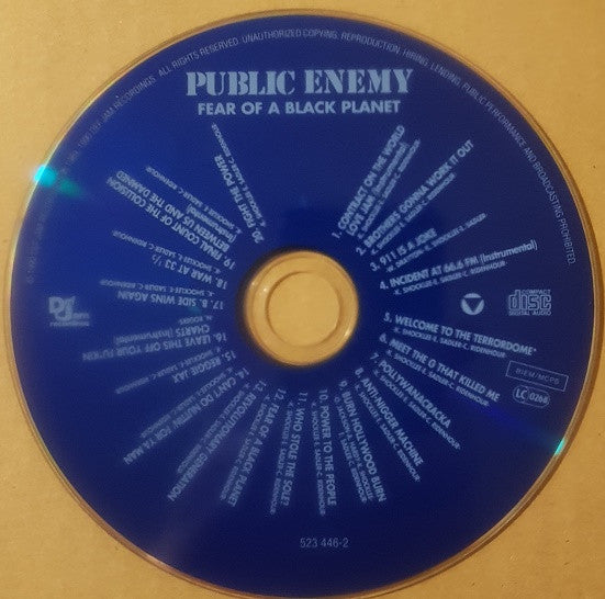 Public Enemy : Fear Of A Black Planet (CD, Album, RE, RP)