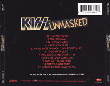 KISS : Unmasked (CD, Album, RE, RM, PMD)