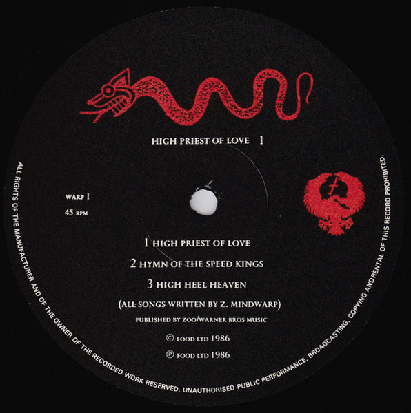 Zodiac Mindwarp & The Love Reaction* : High Priest Of Love (12", MiniAlbum)