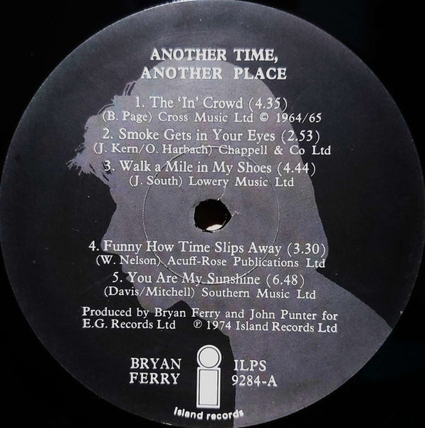 Bryan Ferry : Another Time, Another Place (LP, Album, CBS)