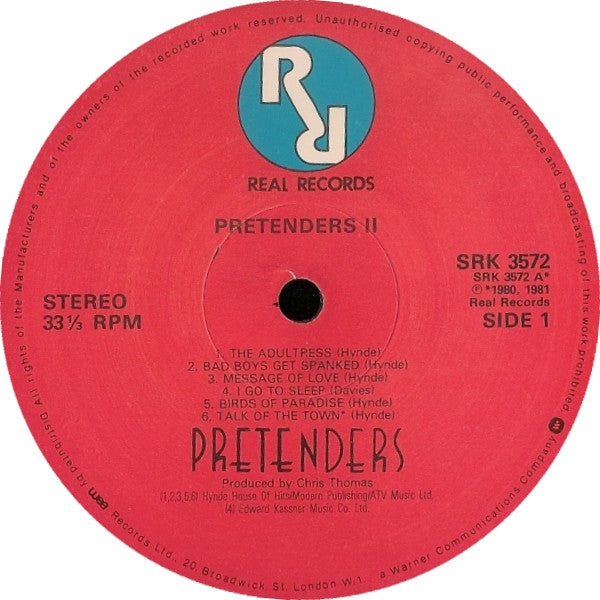 Pretenders* : Pretenders II (LP, Album, Wes)