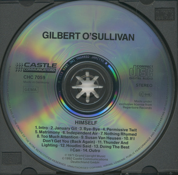 Gilbert O'Sullivan : Himself (CD, Album, RE)