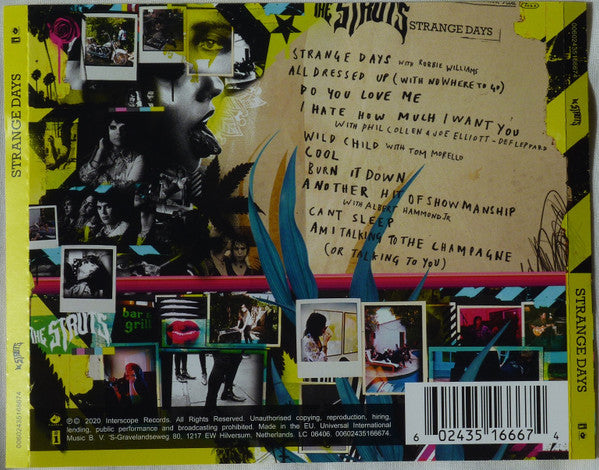 The Struts (3) : Strange Days (CD, Album)