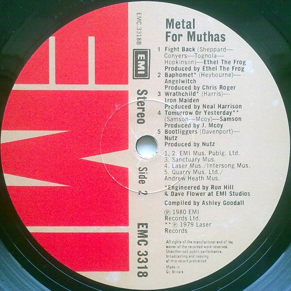 Various : Metal For Muthas (LP, Comp)