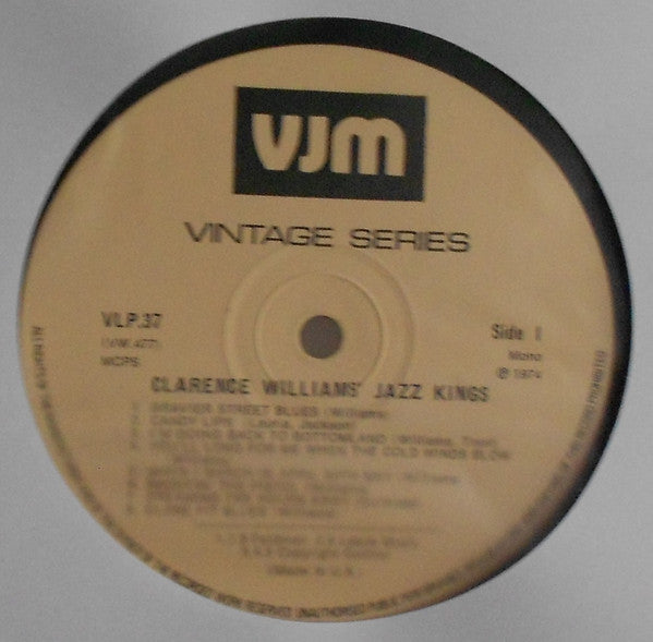 Clarence Williams' Jazz Kings : 1927 To 1929 New York Columbia Records In Chronological Order (LP, Comp, Mono)