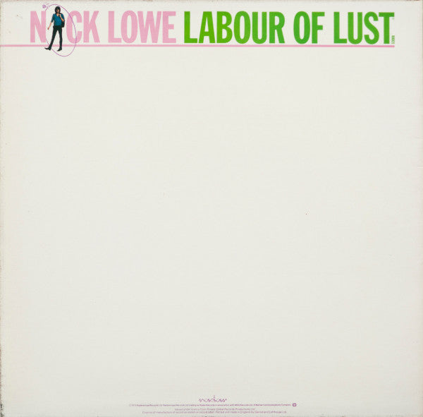 Nick Lowe : Labour Of Lust (LP, Album, Wes)