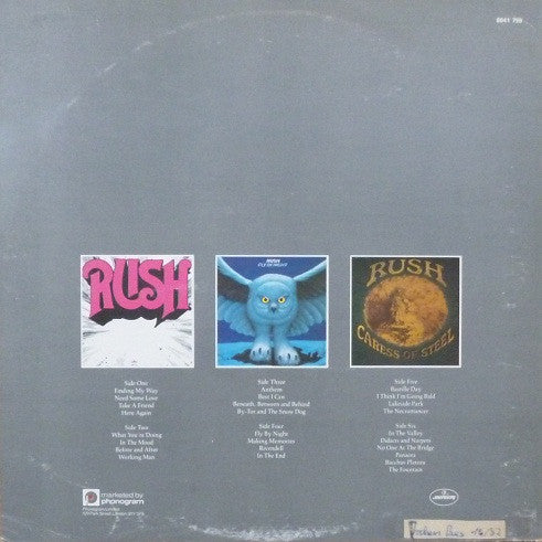 Rush : Archives (3xLP, Comp)