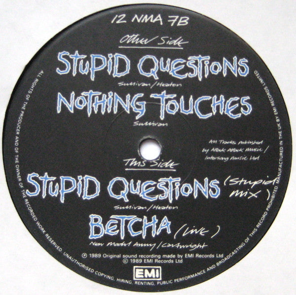 New Model Army : Stupid Questions (12", Pos)