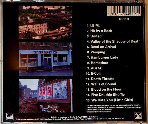 Throbbing Gristle : D.o.A. The Third And Final Report (CD, Album, RE, RM)